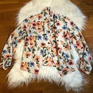 NWOT Floral Cardigan